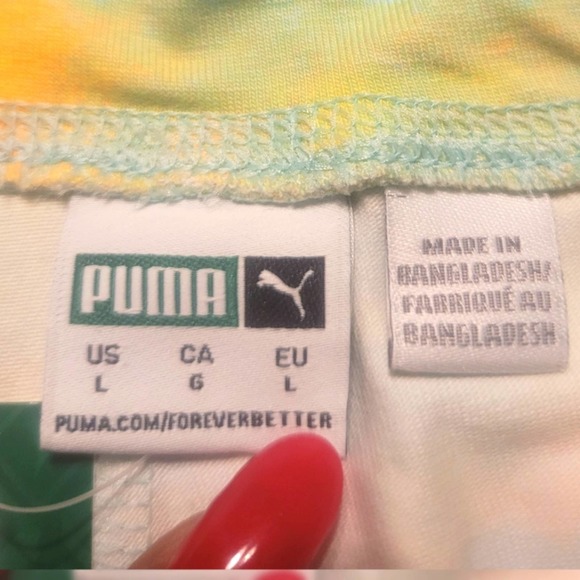 Puma Women's Tie-Dyed Bike Shorts Size Large - Picture 10 of 12